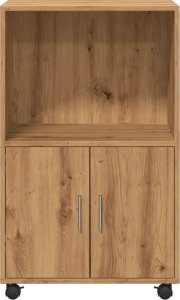 vidaXL vidaXL Szafka na kółkach, dąb artisian, 55x40x91 cm 4