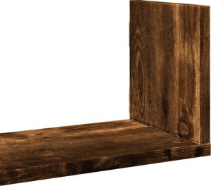 vidaXL vidaXL Półki ścienne, 3 szt., przydymiony dąb, 58x18x18 cm 7