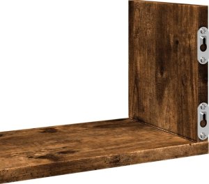 vidaXL vidaXL Półki ścienne, 3 szt., przydymiony dąb, 58x18x18 cm 8