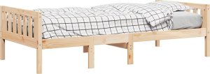 vidaXL vidaXL Łóżko dziecięce bez materaca, 90x200 cm, lite drewno sosnowe 4