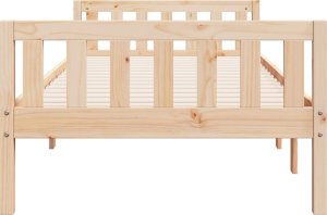 vidaXL vidaXL Łóżko dziecięce bez materaca, 90x200 cm, lite drewno sosnowe 6