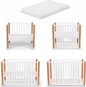 KinderKraft KINDERKRAFT baby cot KOYA 4in1, white 16