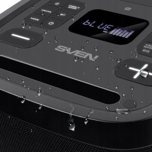 Głośnik Sven Portable speaker SVEN PS-950 black power output 2x80W (RMS) TWS Bluetooth IPx4 FM USB microSD LED-display lithium battery 6