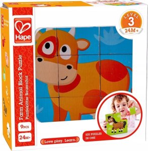 Hape HAPE Farm Animal Block Puzzle, E1618A 2