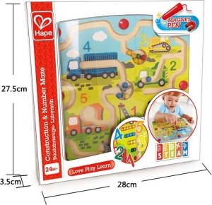 Hape HAPE educational toy Construction & Number Maze, E1713 3