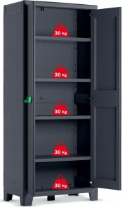 Szafa ogrodowa Curver KETER GARDEN WARDROBE MOBY WATERPROOF 182x80x44cm IT New 3