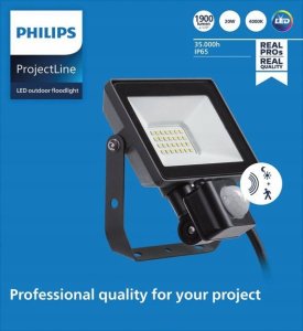 Naświetlacz Philips FLOODLIHGT 20W 4000K 1900LM IP65 PIR 2