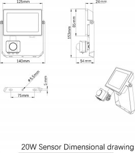 Naświetlacz Philips FLOODLIHGT 20W 4000K 1900LM IP65 PIR 4
