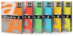 Double A Color Neon paper Double A, 75g, A4, 500 sheets, Rainbow 4, 5 Neon Colors 1