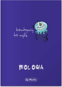 Herlitz Zeszyt A5 60k w kratkę biologia przedmiotowy okładka folii PP HERLITZ 2
