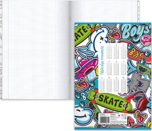 Herlitz Zeszyt A4 32 kartki w kratkę z marginesem 70g/m2 Graffiti HERLITZ 2