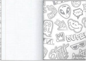 Herlitz Zeszyt A4 32 kartki w kratkę z marginesem 70g/m2 Graffiti HERLITZ 4