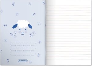 Herlitz Zeszyt A5 32 kartki w 3 linie kolorową bez marg Pastel Cute HERLITZ 10szt 4