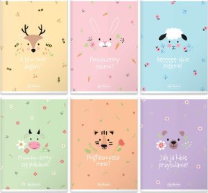 Herlitz Zeszyt A5 32 kartki w 3 linie kolorową bez marg Pastel Cute HERLITZ 10szt 6