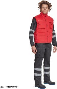 CERVA TRITON - kamizelka - czerwony 3XL 4