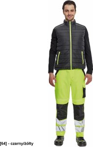 CERVA MAX VIVO LIGHT - kamizelka - czarny/żółty 3XL 5