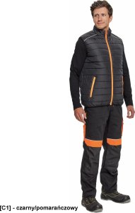 CERVA MAX VIVO LIGHT - kamizelka - czarny/pomarańczowy 4XL 2