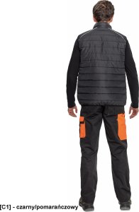 CERVA MAX VIVO LIGHT - kamizelka - czarny/pomarańczowy 4XL 3