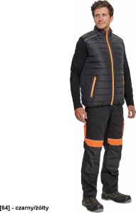 CERVA MAX VIVO LIGHT - kamizelka - czarny/żółty 4XL 2