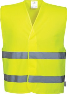 Portwest C474 -Lekka kamizelka ostrzegawcza z dwoma poziomymi taśmami - żółty XX/3X 2