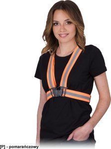 R.E.I.S. KOS-STRAPE - Szelki z pasami odblaskowymi - pomarańczowy - UNI 4