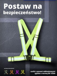 R.E.I.S. KOS-STRAPE - Szelki z pasami odblaskowymi - pomarańczowy - UNI 7