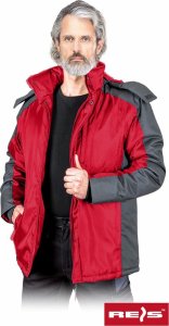 Kurtka męska R.E.I.S. BALTIC - Kurtka ocieplana podszewka stójka suwak listwa napy 4 kieszenie 100% poliester 120 g/m2 kaptur odpinany - niebiesko-czarny 2XL 5