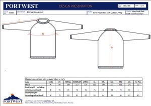 Portwest B300 - Bluza Roma o klasycznym koju - czarny 3XL 9