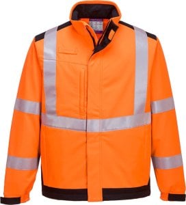 Portwest MV72 - Softshell Modaflame Multi Norm Arc - pomarańczowy-granat L 1