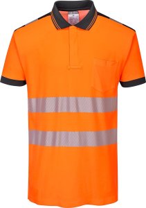 Portwest T180 - Koszulka Polo ostrzegawcza PW3 - pomarańczowy-granat XL 1