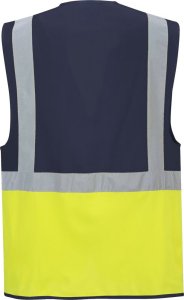 Portwest C276 - Kamizelka Executive Paris - żółty-granatowy 2XL 2