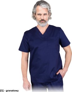 R.E.I.S. COMODO-J - Bluza ochronna z krótkim rękawem COMODO, męska, 52% bawełna, 45% poliester, 3% elastan gramatura 150 g/m2 2XL 1