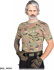 R.E.I.S. TG-TARNUNG - T-shirt krótki rękaw Tactical Guard  100% bawełna 170-180 g/m2 dedykowana miłośnikóm militariów motocyklistów - moro M 1