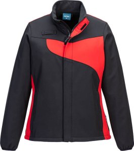 Portwest PW278 - Damska kurtka softshell PW2 (2L) - czarny-czerwony M 1