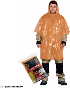 Kurtka męska R.E.I.S. PONCHO-F - Peleryna przeciwdeszczowa typu Poncho - pomarańczowy - uni 18
