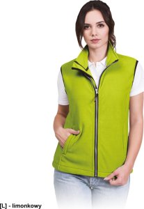 R.E.I.S. VHONEY-L - bezrękawnik damski z polaru, kołnierz ze stójką - ciemnoczerwony XL 14