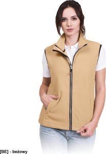 R.E.I.S. VHONEY-L - bezrękawnik damski z polaru, kołnierz ze stójką - ciemnoczerwony XL 18