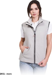 R.E.I.S. VHONEY-L - bezrękawnik damski z polaru, kołnierz ze stójką - ciemnoczerwony XL 4