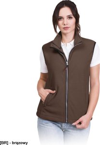 R.E.I.S. VHONEY-L - bezrękawnik damski z polaru, kołnierz ze stójką - ciemnoczerwony XL 5