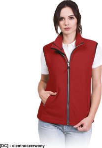 R.E.I.S. VHONEY-L - bezrękawnik damski z polaru, kołnierz ze stójką - ciemnoczerwony XL 10