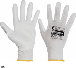 CERVA BUNTING - Rękawice dziane, bezszwowe, nylonowe z cienką warstwą poliuretanu w części chwytnej 6 4