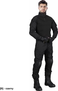 R.E.I.S. TG-PROTECT - Ubranie ochronne Tactical Guard, w skład którego wchodzi bluza i spodnie do pasa - czarno-szary 2XL 2