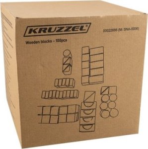 Kruzzel Klocki drewniane 100 szt. (22666) 13