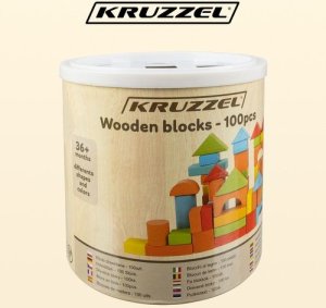 Kruzzel Klocki drewniane 100 szt. (22666) 2