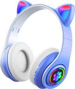 Słuchawki ATL ZS7G Słuchawki bt 5.0 led niebieskie      uszy 2