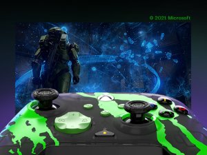 Pad PDP PDP XS Pad przewodowy Rematch Jolt Green Glow in the Dark 41