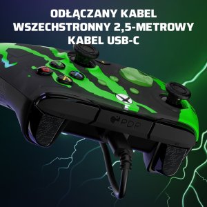 Pad PDP PDP XS Pad przewodowy Rematch Jolt Green Glow in the Dark 58
