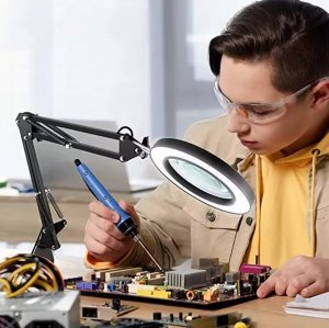 Lusterko kosmetyczne ATL ZD144 Lampka lupa kosmetyczna biurkowa 5