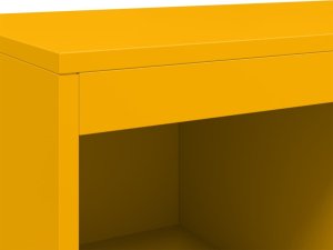 vidaXL Szafka, musztardowa, 68,5x39x111,5 cm, stal walcowana na zimno 10