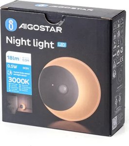 Aigostar  Lampka nocna z czujnikiem LED Lampka nocna z czujnikiem LED 7